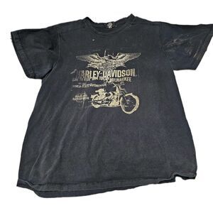 Harley Davidson T-Shirt Live To Ride Ride to Live Black L Mens  2XL